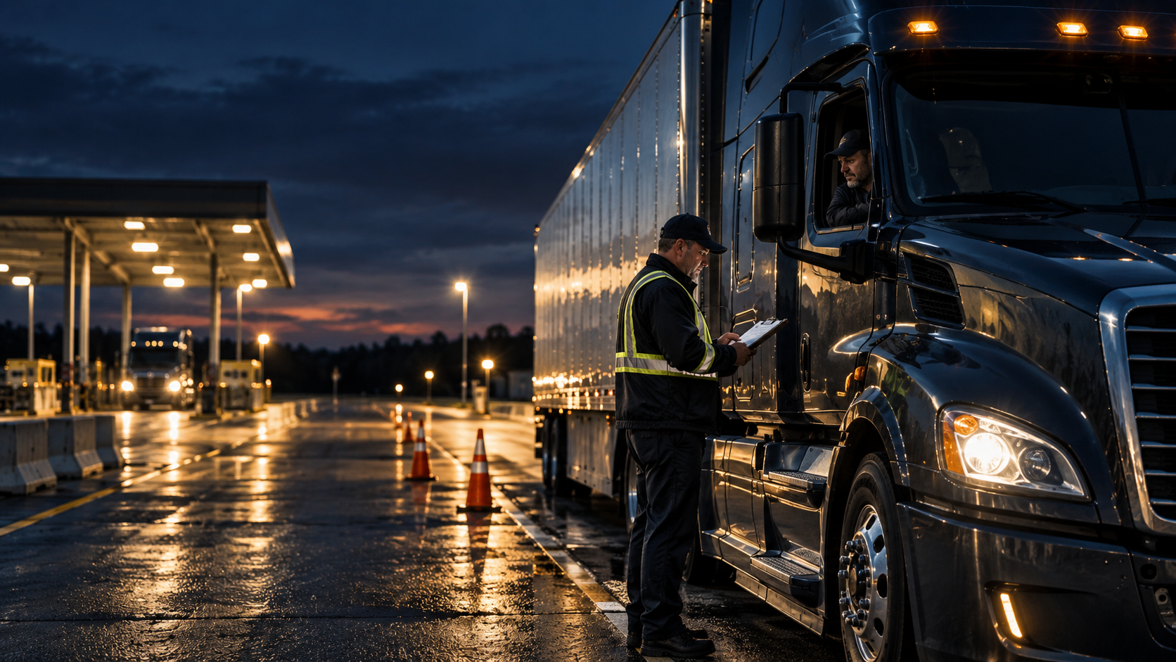 24/7 roadside inspection support for commercial drivers