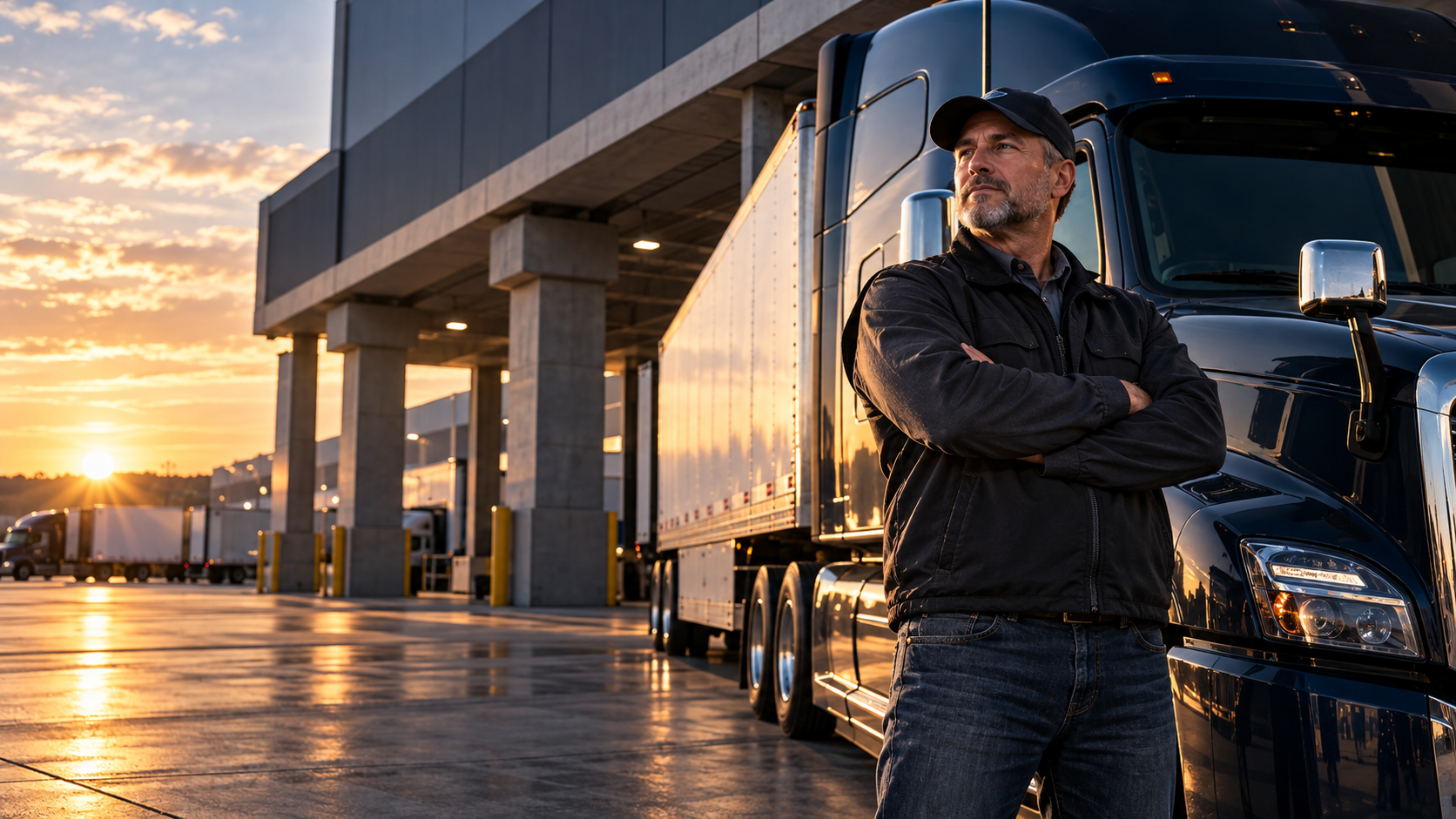 Commercial truck driver representing the foundation of transportation business safety